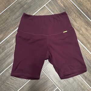 Cleo Harper Deep Burgundy Bike Shorts